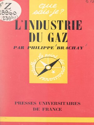 cover image of L'industrie du gaz